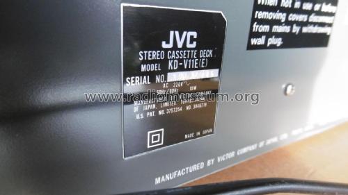 Stereo Cassette Deck KD-V11E; JVC - Victor Company (ID = 2049069) R-Player