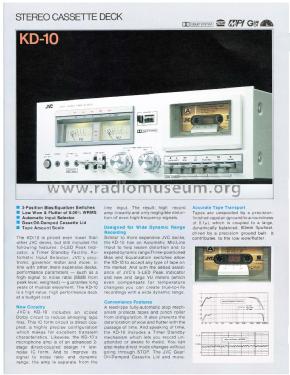 Stereo Cassette Deck KD-10; JVC - Victor Company (ID = 1841102) Enrég.-R