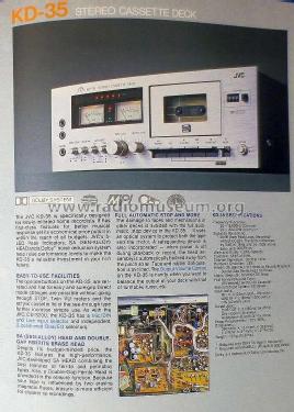 Stereo Cassette Deck KD-35B; JVC - Victor Company (ID = 2810991) Reg-Riprod