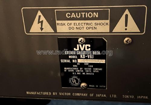 Stereo Cassette Deck KD-V6J; JVC - Victor Company (ID = 2852038) R-Player