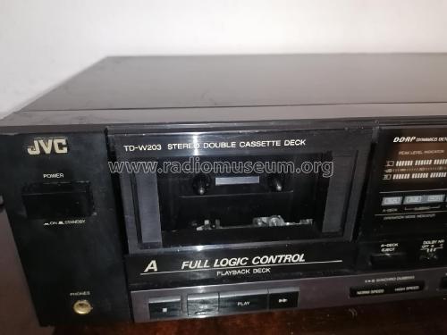 Stereo Double Cassette Deck TD-W203; JVC - Victor Company (ID = 2886123) Enrég.-R