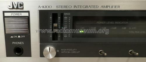 Stereo Integrated Amplifier A-K100; JVC - Victor Company (ID = 2353113) Ampl/Mixer