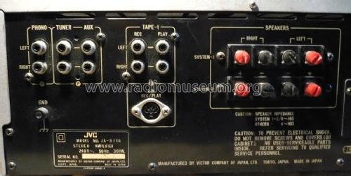 Stereo Integrated Amplifier JA-S11G; JVC - Victor Company (ID = 2350204) Ampl/Mixer