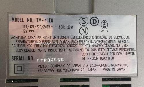Colour Video Monitor TM-41EG; JVC - Victor Company (ID = 2110444) Television