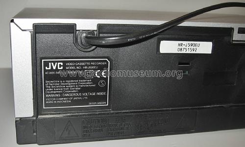 ShowView Video Cassette Recorder HR-J590EU; JVC - Victor Company (ID = 2792255) Reg-Riprod