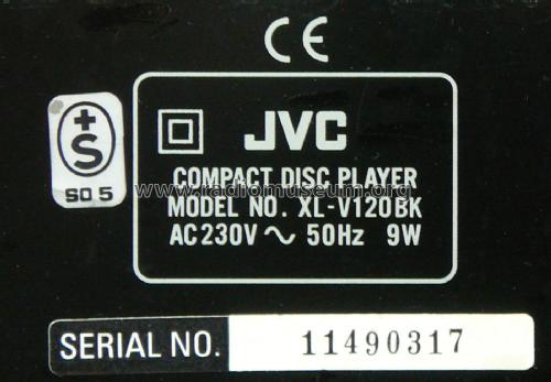 Compact Disc Player XL-V120BK; JVC - Victor Company (ID = 2519930) R-Player