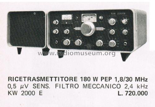 HF Amateur Band Transceiver KW2000E; K.W. Electronics Ltd (ID = 2748871) Amat TRX