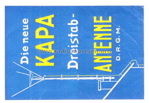 Kapa Dreistab-Antenne ; Kabelwerk Vacha AG; (ID = 2501395) Antena