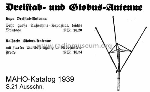 Kapa Dreistab-Antenne ; Kabelwerk Vacha AG; (ID = 2501481) Antenna