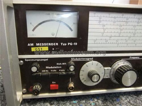 AM Messender - Meßsender PG-19; Kabid - Zopan; (ID = 1172742) Equipment