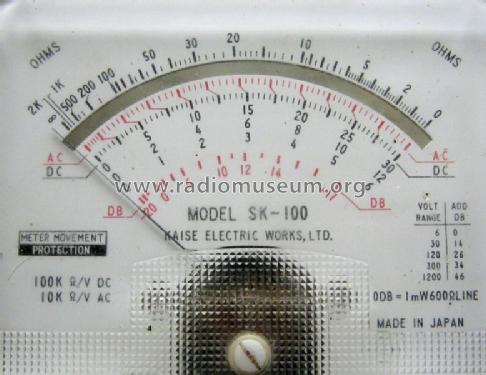 Multimeter SK-100; Kaise Electric Works (ID = 777851) Equipment