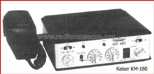 UKW Betriebsfunkgerät KM180; Kaiser Electronic (ID = 712536) Commercial TRX