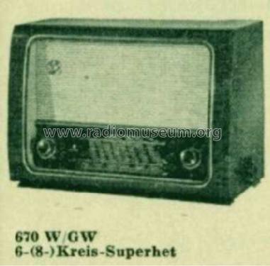 W670 ; Kaiser KG, W. bzw. (ID = 513969) Radio