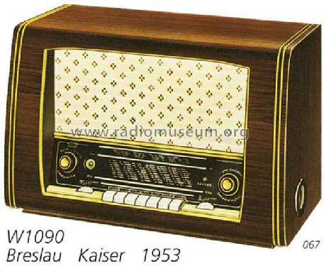 Breslau W1090; Kaiser KG, W. bzw. (ID = 1803) Radio