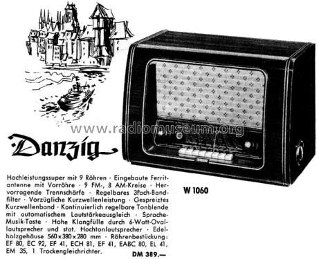 Danzig W1060; Kaiser KG, W. bzw. (ID = 2538786) Radio