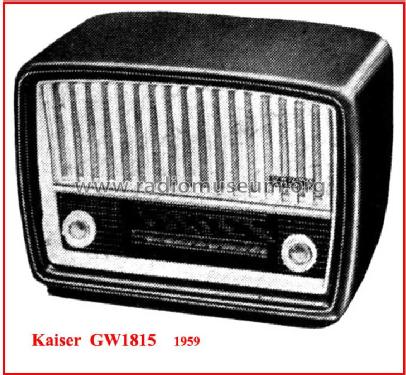 GW1815; Kaiser KG, W. bzw. (ID = 81946) Radio