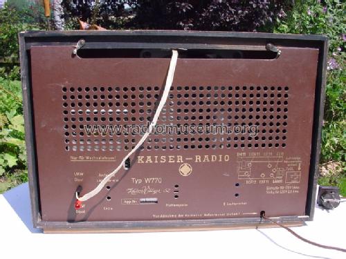 Kaiser-Walzer 52 W770; Kaiser KG, W. bzw. (ID = 105454) Radio