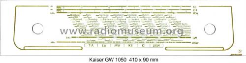 Stettin GW1050U; Kaiser KG, W. bzw. (ID = 954876) Radio