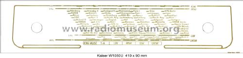 Stettin W1050U; Kaiser KG, W. bzw. (ID = 954875) Radio