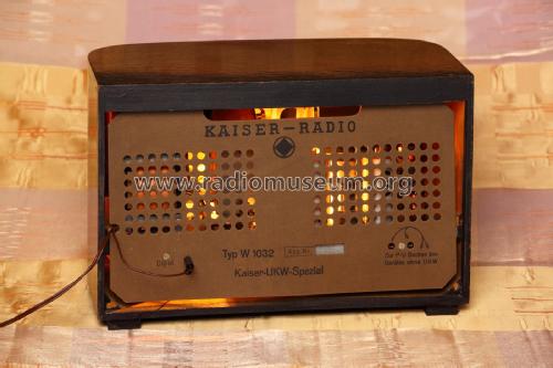 UKW-Spezial W1032; Kaiser KG, W. bzw. (ID = 1828218) Radio