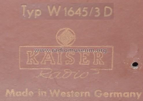 W1645/3D; Kaiser KG, W. bzw. (ID = 404154) Radio