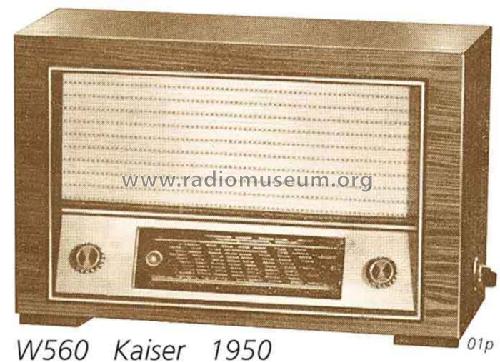 W560; Kaiser KG, W. bzw. (ID = 1796) Radio