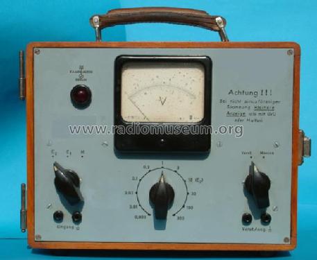 Röhrenvoltmeter mit aperiod. Verstärker MSV 3; Kamphausen GmbH, Dr. (ID = 1906952) Equipment