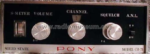 Pony Transceiver CB-71; Kanda Tsushin Kogyo (ID = 1775230) CB-Funk