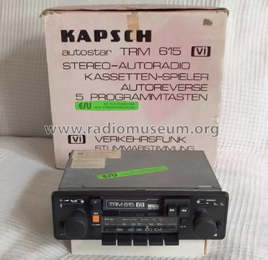 Stereo-Cassetten-Autoradio, Autostar TRM 615 vi; Kapsch & Söhne KS, (ID = 2649500) Car Radio