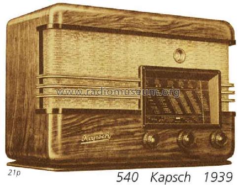 540-GW; Kapsch & Söhne KS, (ID = 1826) Radio