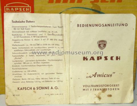 Amicus MW + NW; Kapsch & Söhne KS, (ID = 1749004) Radio