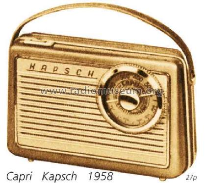 Capri ; Kapsch & Söhne KS, (ID = 1835) Radio