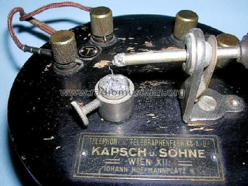 Kristall Detektor-Empfänger mit Schiebespule Katalog Nr. 10002; Kapsch & Söhne KS, (ID = 573046) Crystal