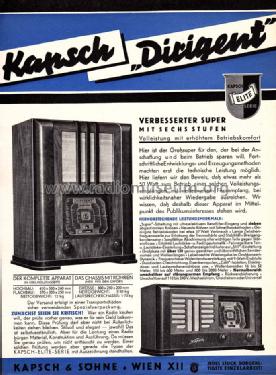 Dirigent W ; Kapsch & Söhne KS, (ID = 1493350) Radio