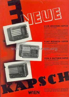 Fünf-Röhren-Super W; Kapsch & Söhne KS, (ID = 589008) Radio