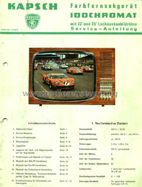 Idochromat ; Kapsch & Söhne KS, (ID = 790028) Television