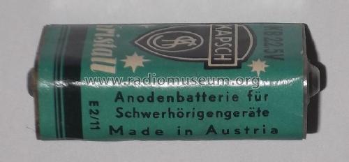 Kristall - Super - Anodenbatterie für Schwerhörigengeräte KB22,5 - E2/11; Kapsch & Söhne KS, (ID = 1730198) Power-S