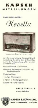 Novella Wechselstrom; Kapsch & Söhne KS, (ID = 694683) Radio