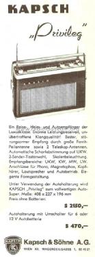 Privileg ; Kapsch & Söhne KS, (ID = 746232) Radio