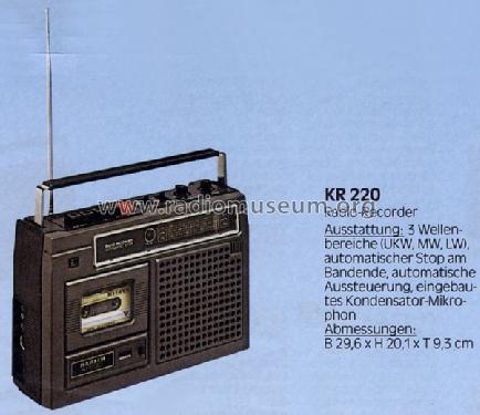 Radio-Recorder KR220; Kapsch & Söhne KS, (ID = 849291) Radio