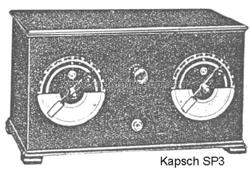 Dreiröhren-Empfänger Selektophon 3 Katalog Nr. 10056; Kapsch & Söhne KS, (ID = 210849) Radio