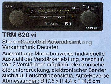 Stereo-Cassetten-Autoradio TRM-620 vi; Kapsch & Söhne KS, (ID = 849279) Car Radio