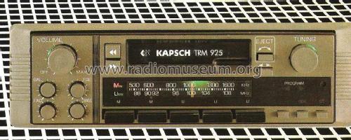 TRM925; Kapsch & Söhne KS, (ID = 448533) Car Radio