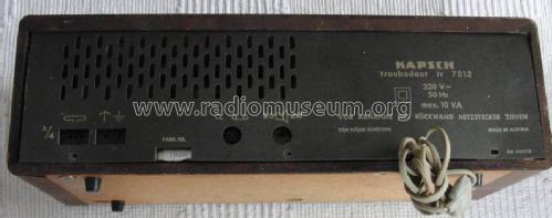 Troubadour TR-7012; Kapsch & Söhne KS, (ID = 716837) Radio