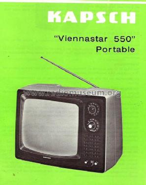 Viennastar 550 VS550; Kapsch & Söhne KS, (ID = 140057) Televisión
