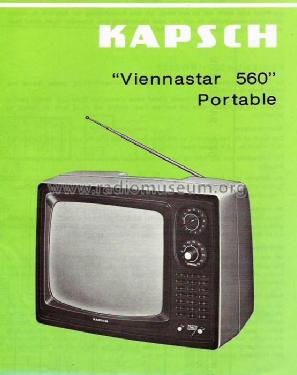 Viennastar 560 VS560; Kapsch & Söhne KS, (ID = 140058) Télévision