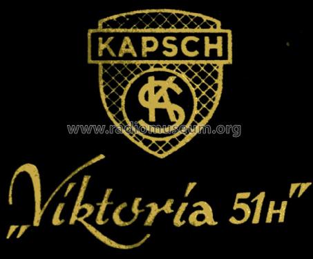 Viktoria 51H Allstrom; Kapsch & Söhne KS, (ID = 1594269) Radio