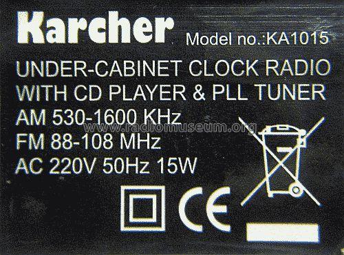 Küchenradio KA1015; Karcher, Horst; (ID = 2332074) Radio