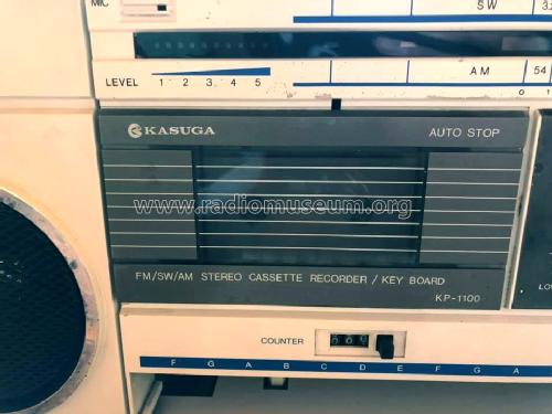 FM/SW/AM Stereo Cassette Recorder / Key Boards KP-1100FS; Kasuga Electric Mfg (ID = 2643703) Radio