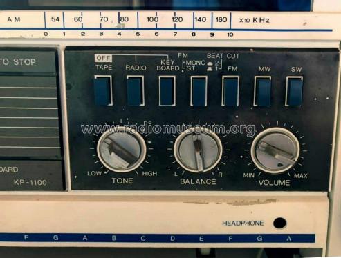 FM/SW/AM Stereo Cassette Recorder / Key Boards KP-1100FS; Kasuga Electric Mfg (ID = 2643704) Radio